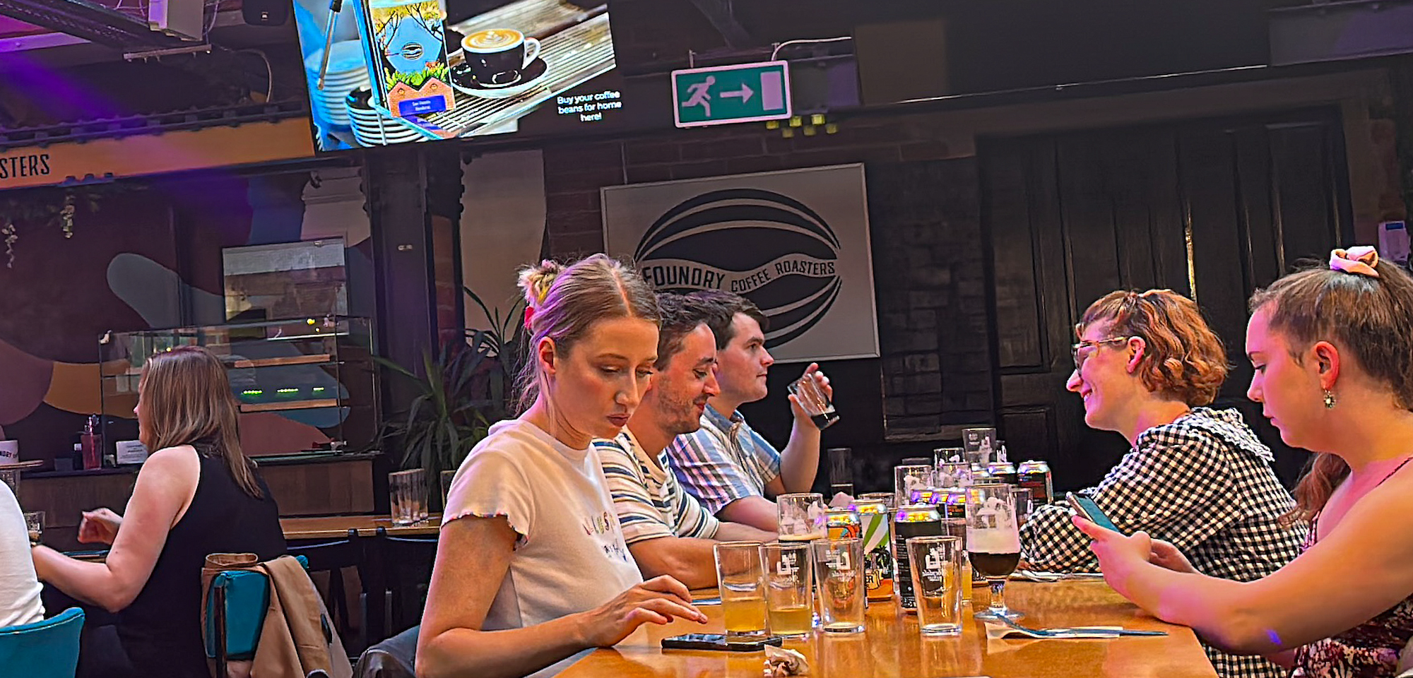 People enjoying Cutlery Works