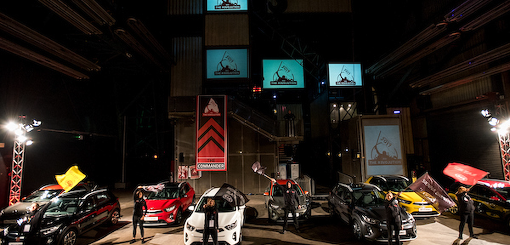 KIA car launch in the Face of Steel