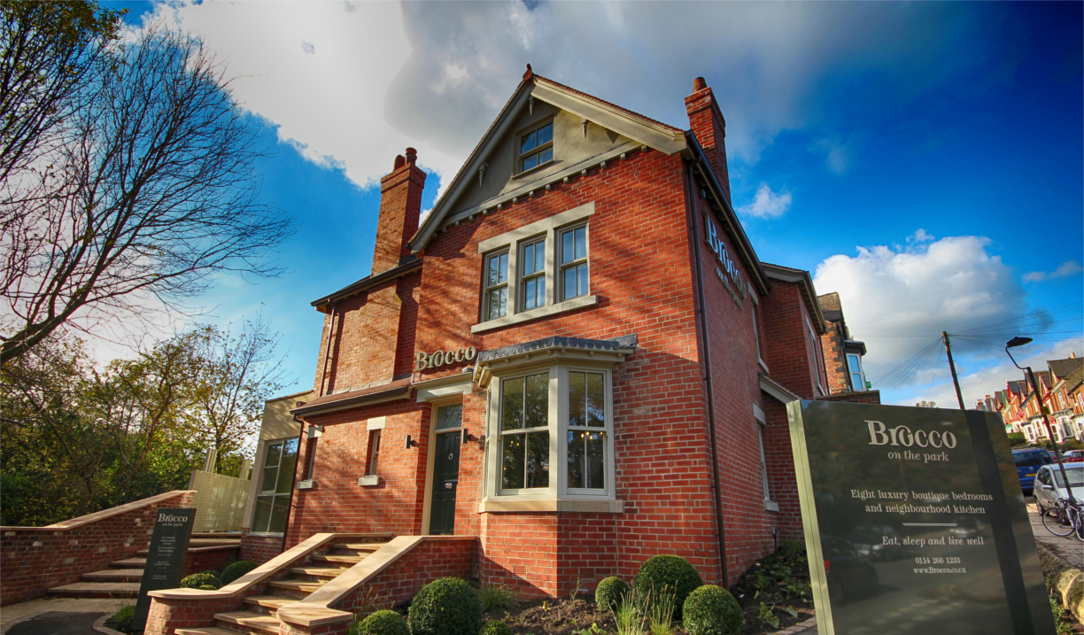 Exterior of an old Edwardian villa with traditional architectural details and period features.