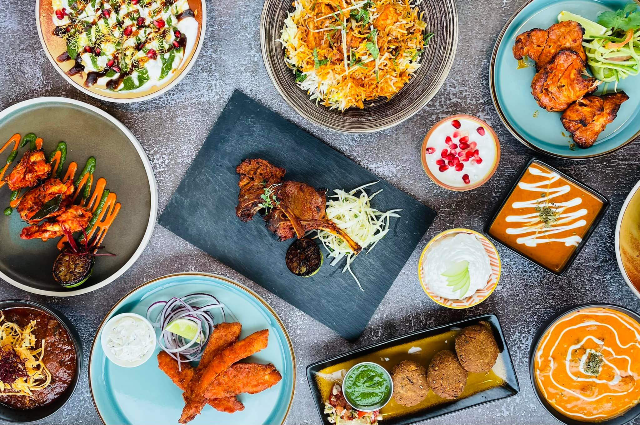 Plates of food at Urban Choola.