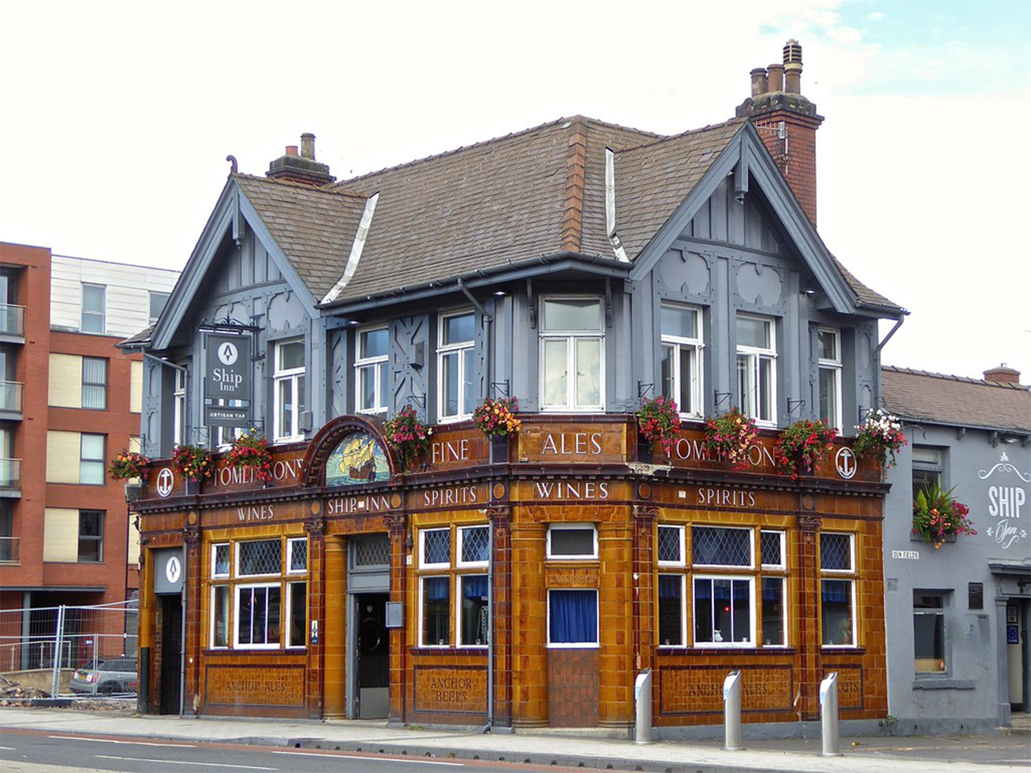 The exterior of the Ship Inn, which was built in 1833 and is  one of the oldest traditional pubs in Sheffield and stands at the gateway to Kelham island. 
