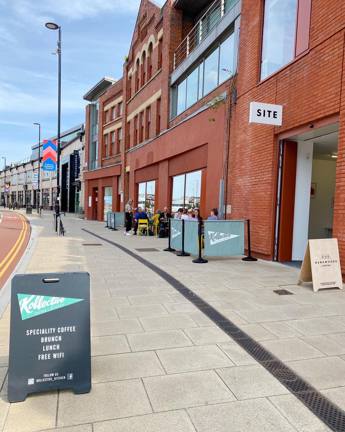 Exterior of Kollective Kitchen.