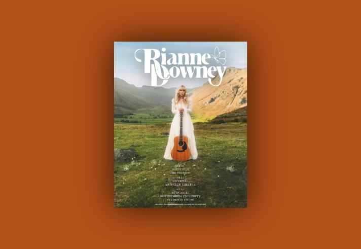 Tour poster for the Rianne Downey gig at the Foundry on 28 October 2025.