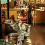 A photograph of the sumptuous interior at Cosy Club Sheffield.
