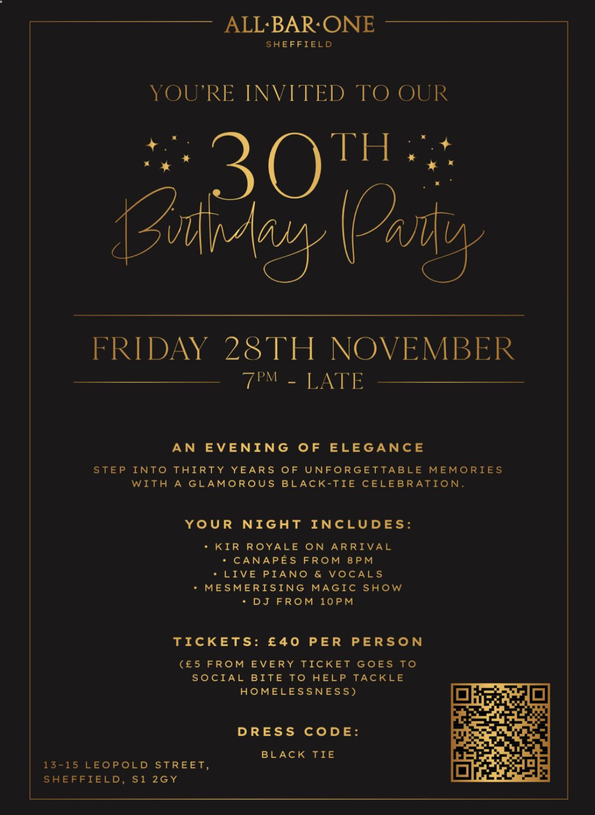 All Bar One’s 30th Birthday