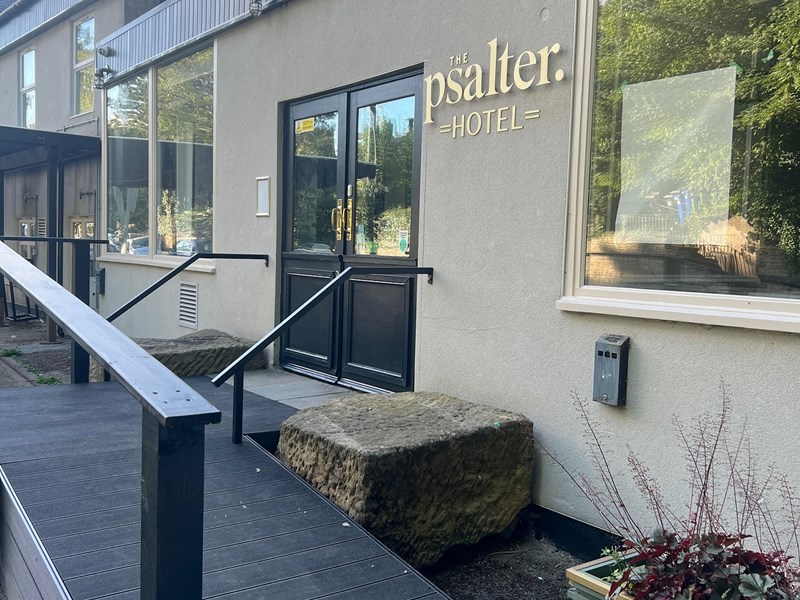 The exterior of the Psalter.